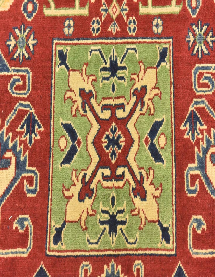 Detail image of  5' 7 x 7' 8  Hand Knotted Kazak Rug