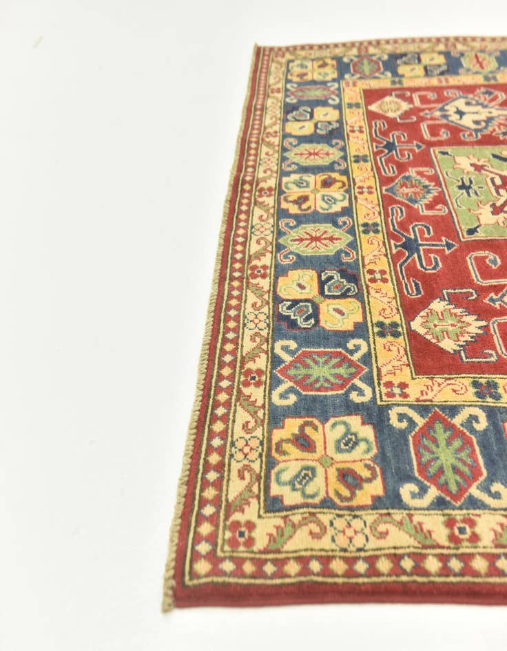 Detail image of  5' 7 x 7' 8  Hand Knotted Kazak Rug
