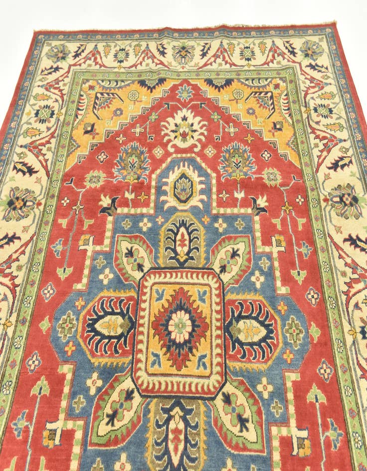 Detail image of  6' 8 x 9' 6  Hand Knotted Kazak Rug