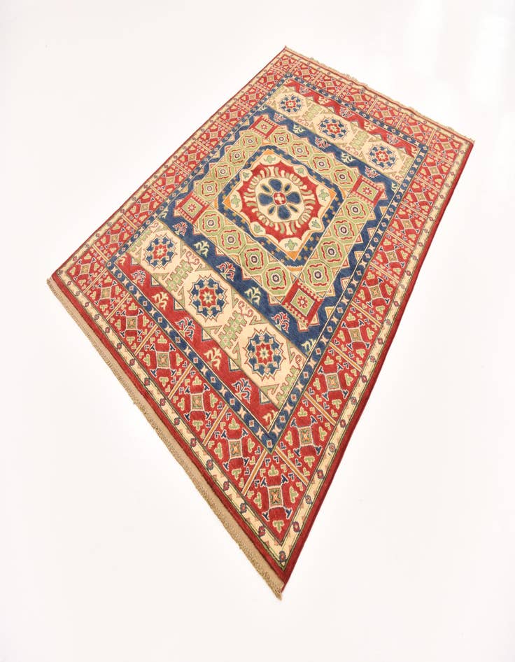 Detail image of  5' 7 x 7' 10  Hand Knotted Kazak Rug