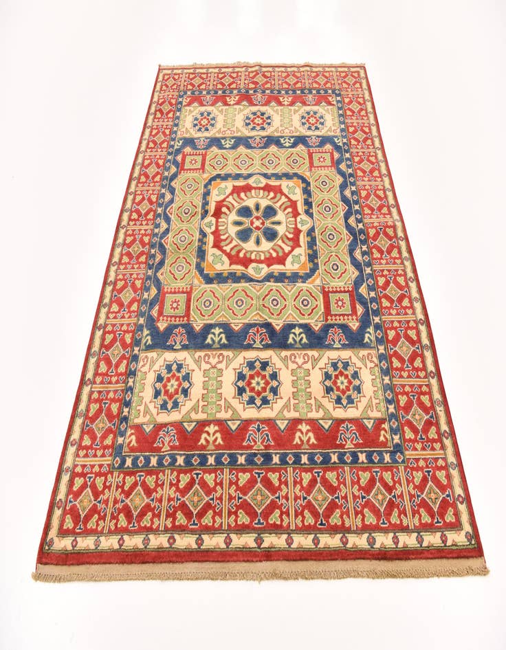 Detail image of  5' 7 x 7' 10  Hand Knotted Kazak Rug