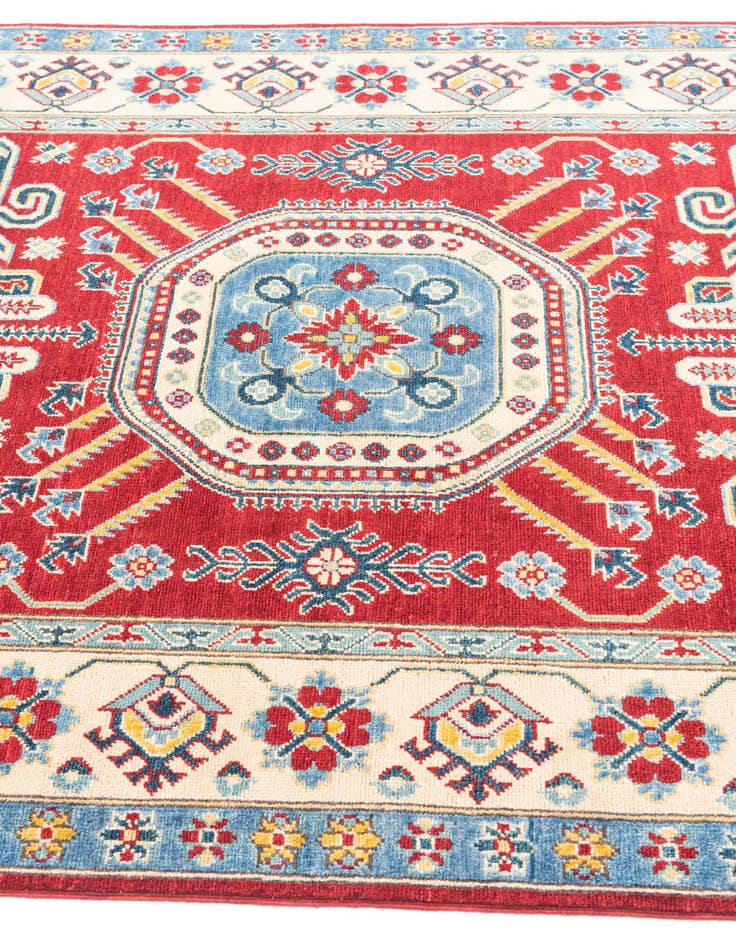 Detail image of  5' x 6' 9  Hand Knotted Kazak Rug