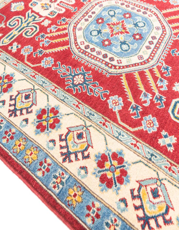 Detail image of  5' x 6' 9  Hand Knotted Kazak Rug