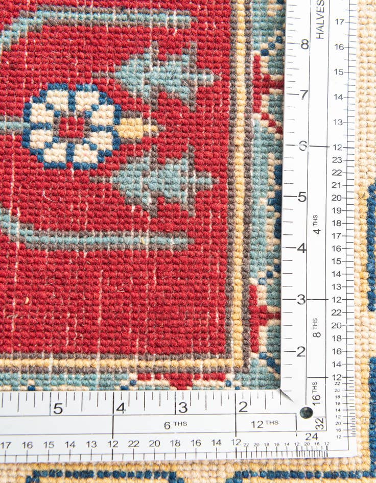 Detail image of  5' x 6' 9  Hand Knotted Kazak Rug