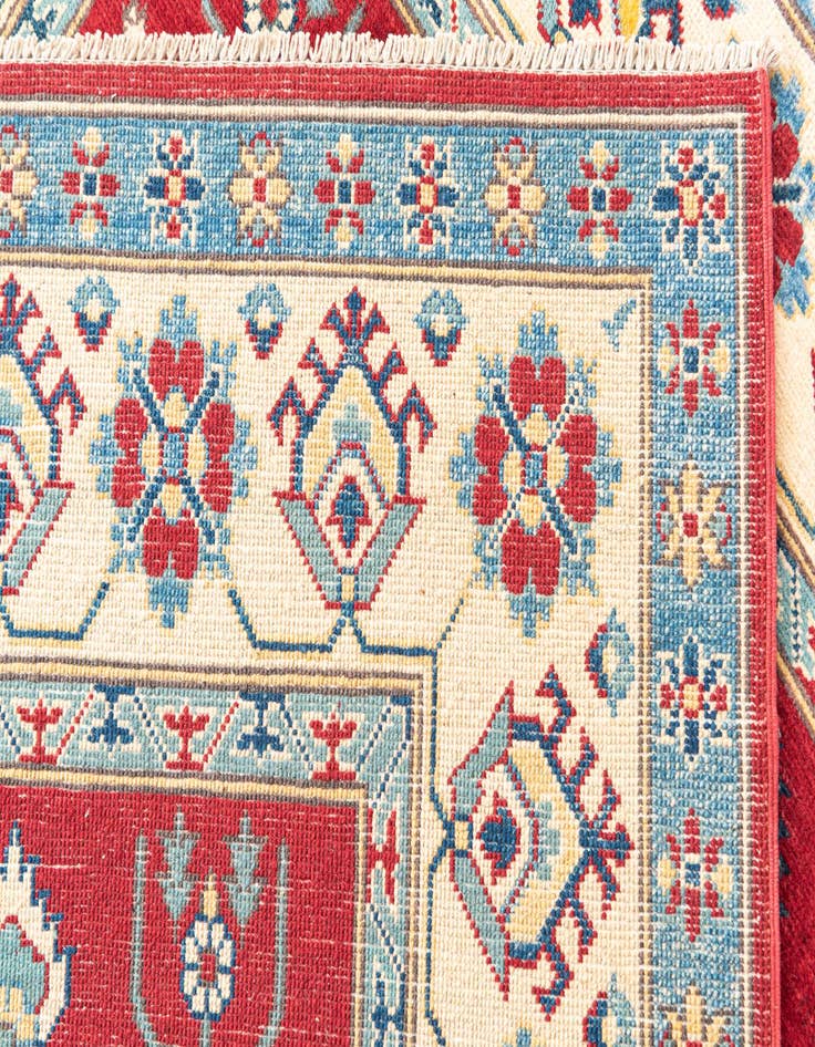Detail image of  5' x 6' 9  Hand Knotted Kazak Rug