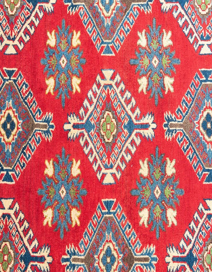 Detail image of  5' 1 x 7'  Hand Knotted Kazak Rug