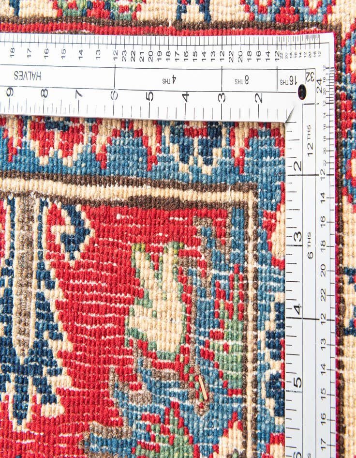 Detail image of  5' 1 x 7'  Hand Knotted Kazak Rug