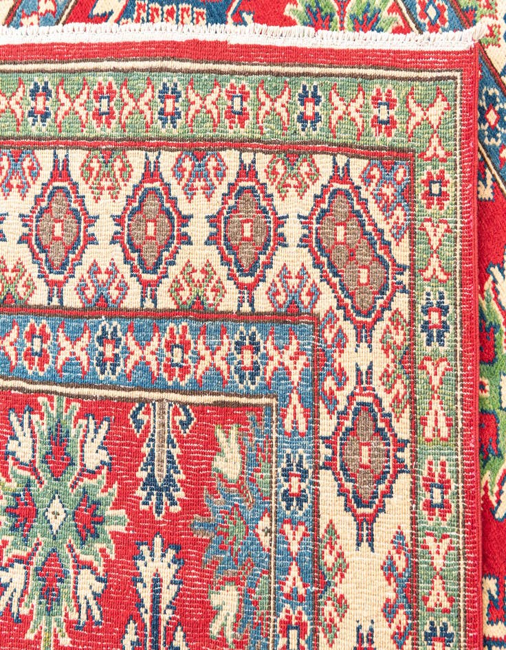 Detail image of  5' 1 x 7'  Hand Knotted Kazak Rug