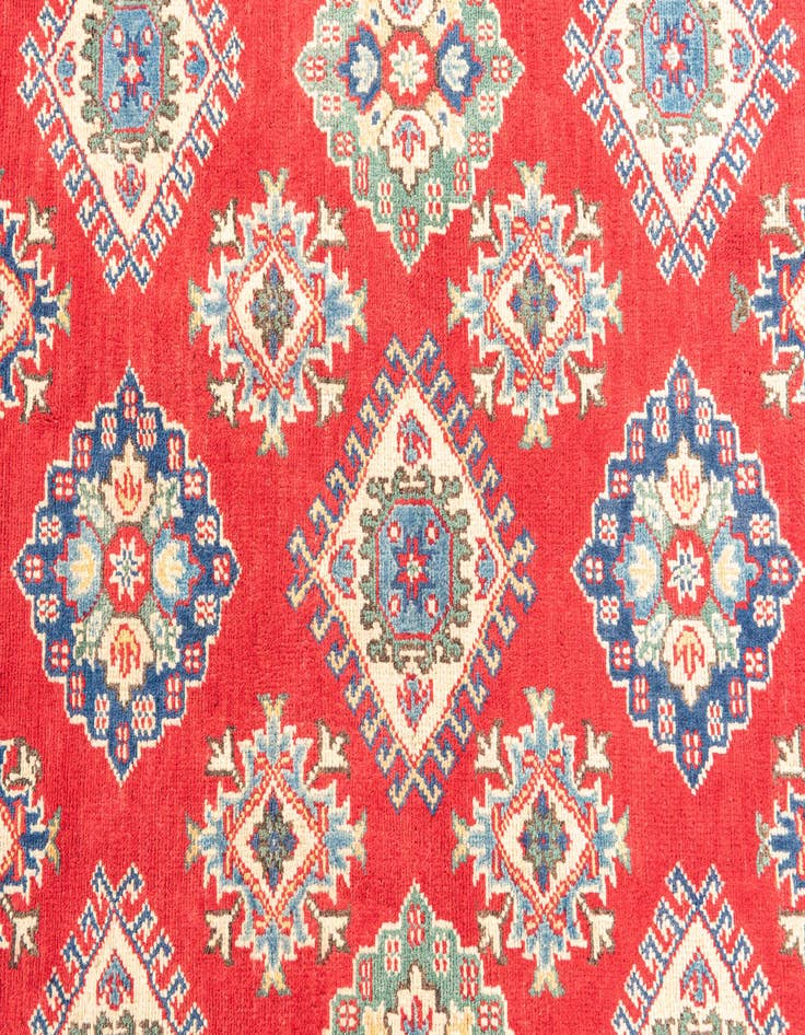 Detail image of  4' 10 x 7'  Hand Knotted Kazak Rug