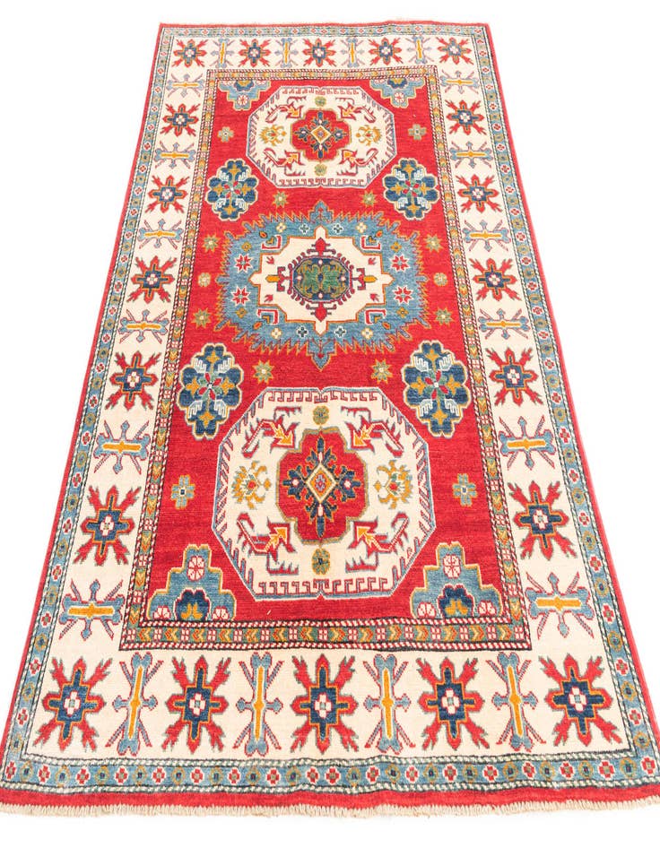 Detail image of  4' 10 x 6' 8  Hand Knotted Kazak Rug