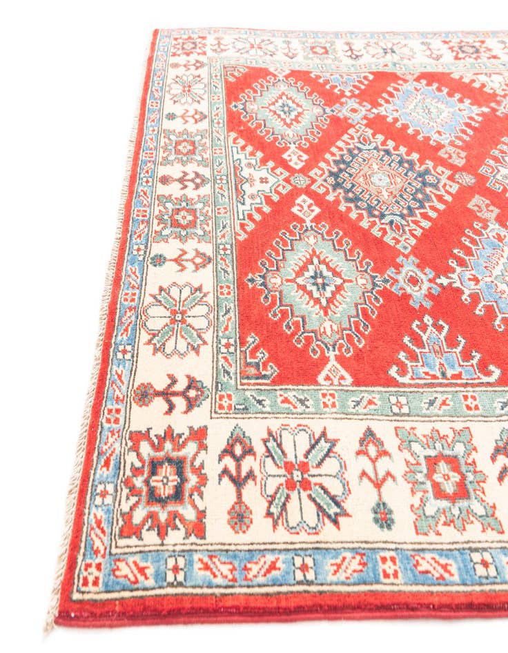 Detail image of  5' x 7' 1  Hand Knotted Kazak Rug