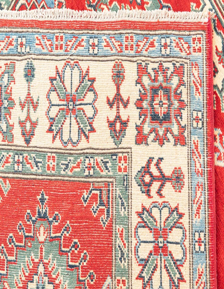 Detail image of  5' x 7' 1  Hand Knotted Kazak Rug