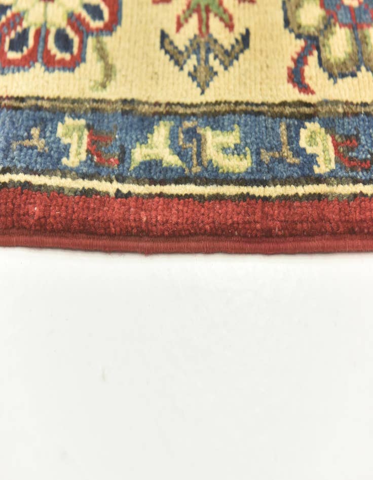 Detail image of  5' 8 x 8'  Hand Knotted Kazak Rug