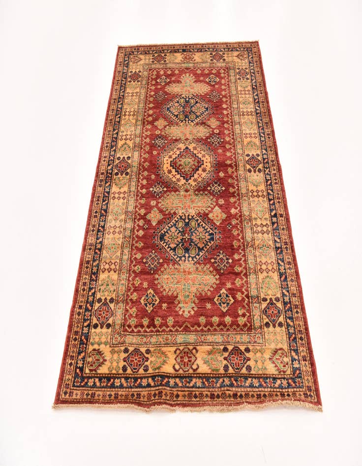 Detail image of  4' x 5' 10  Hand Knotted Kazak Oriental Rug