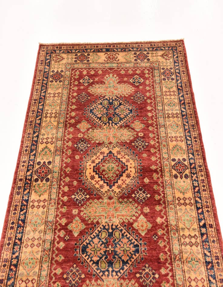 Detail image of  4' x 5' 10  Hand Knotted Kazak Oriental Rug