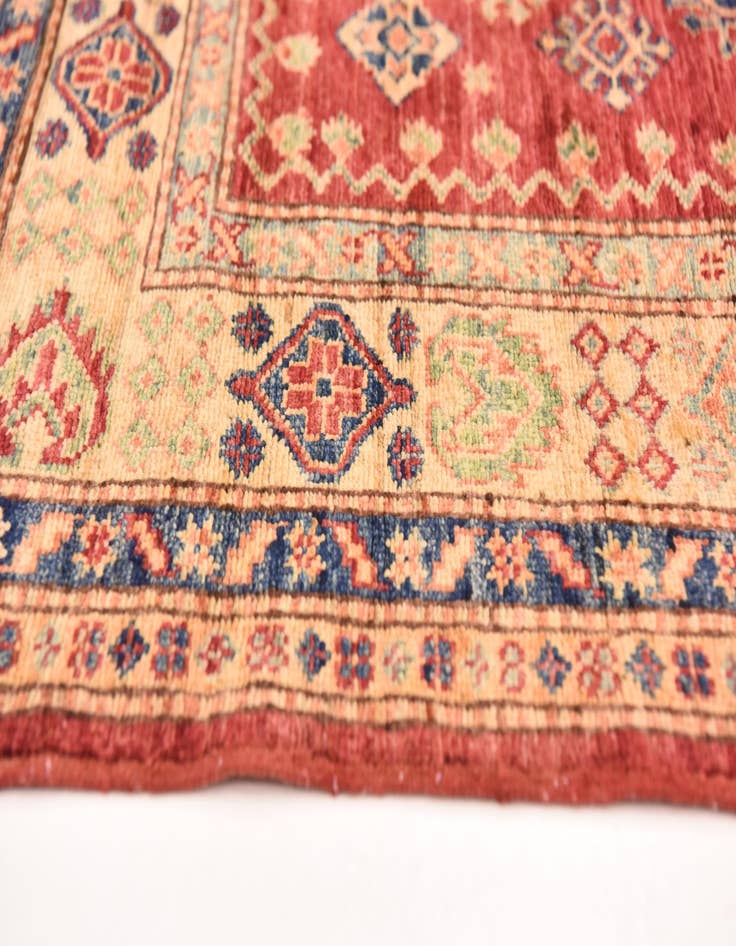 Detail image of  4' x 5' 10  Hand Knotted Kazak Oriental Rug