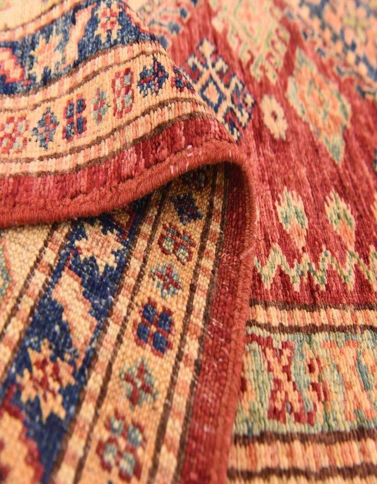Detail image of  4' x 5' 10  Hand Knotted Kazak Oriental Rug