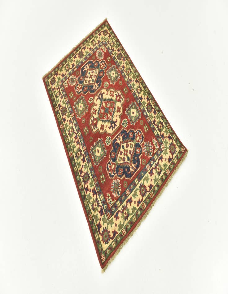 Detail image of  2' 9 x 4' 1  Hand Knotted Kazak Rug