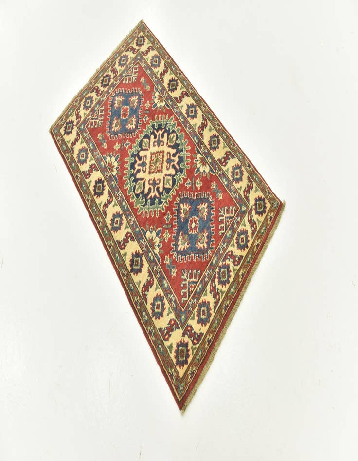 Detail image of  2' 8 x 4' 2  Hand Knotted Kazak Rug