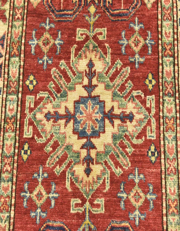 Detail image of  2' 8 x 4' 1  Hand Knotted Kazak Oriental Rug