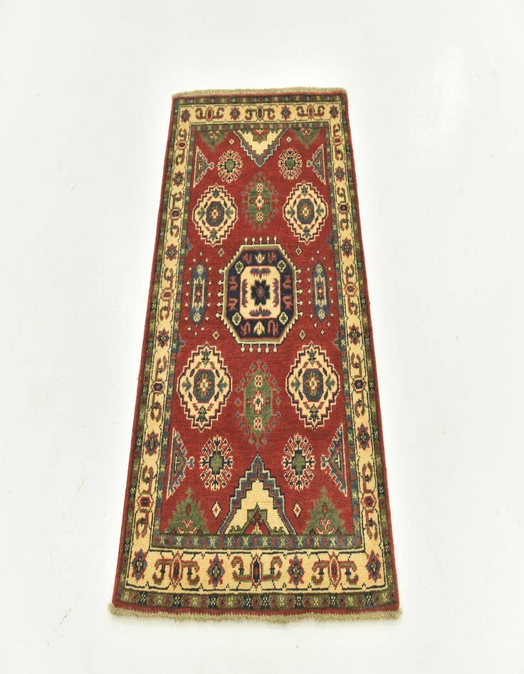 Detail image of  2' 9 x 4'  Hand Knotted Kazak Rug