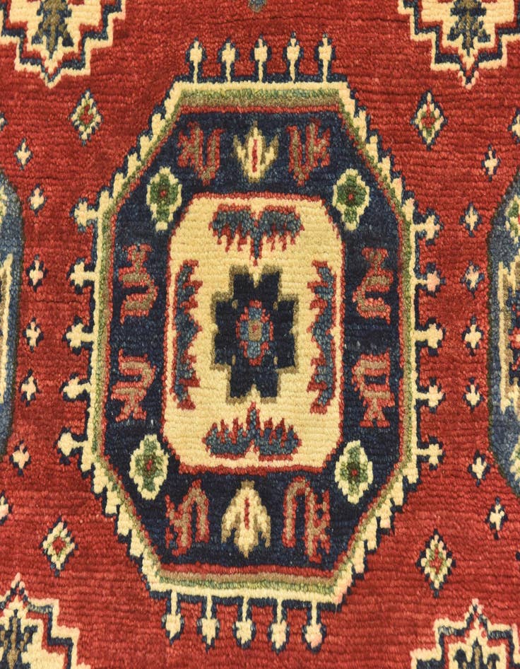 Detail image of  2' 9 x 4'  Hand Knotted Kazak Rug