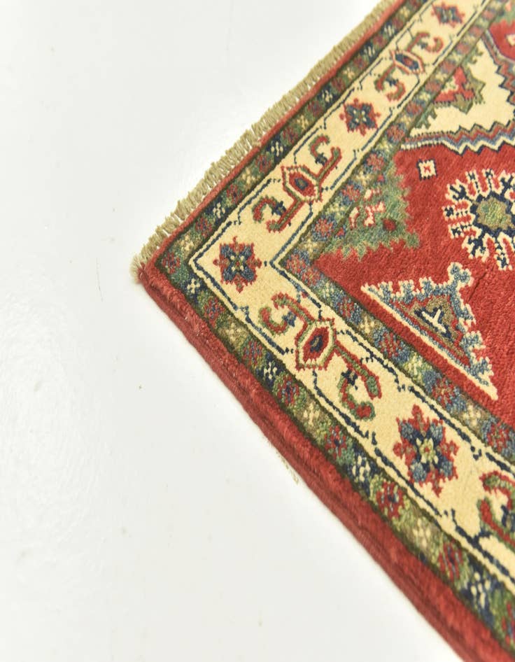 Detail image of  2' 9 x 4'  Hand Knotted Kazak Rug