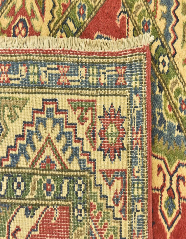 Detail image of  2' 8 x 4'  Hand Knotted Kazak Rug