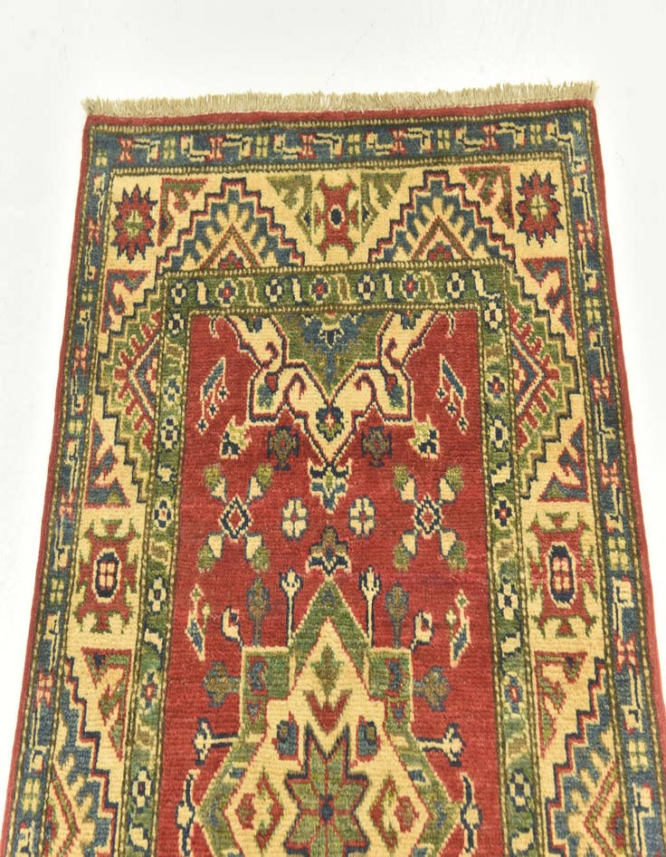 Detail image of  2' 8 x 4'  Hand Knotted Kazak Rug