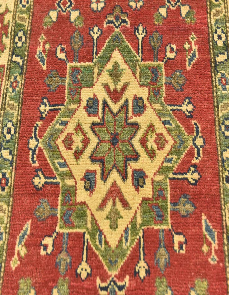 Detail image of  2' 8 x 4'  Hand Knotted Kazak Rug