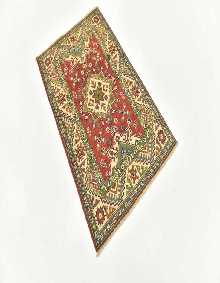 Detail image of  2' 8 x 4' 2  Hand Knotted Kazak Rug