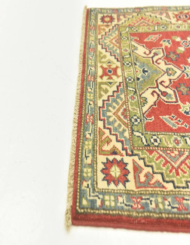 Detail image of  2' 8 x 4' 2  Hand Knotted Kazak Rug