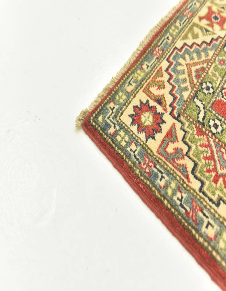 Detail image of  2' 8 x 4' 2  Hand Knotted Kazak Rug