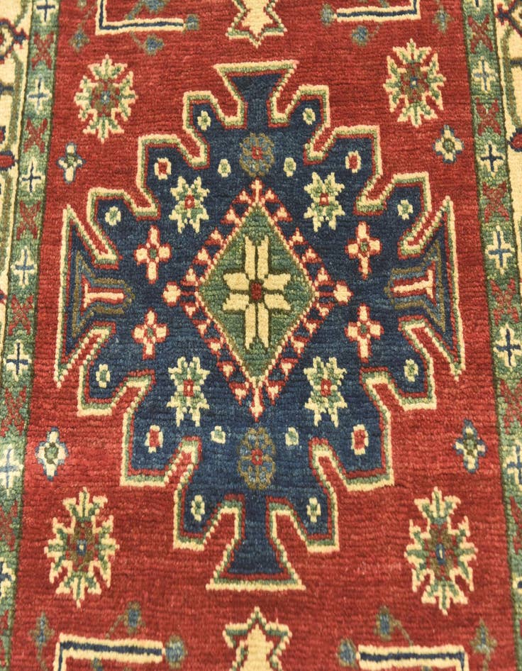 Detail image of  2' 9 x 4' 1  Hand Knotted Kazak Rug