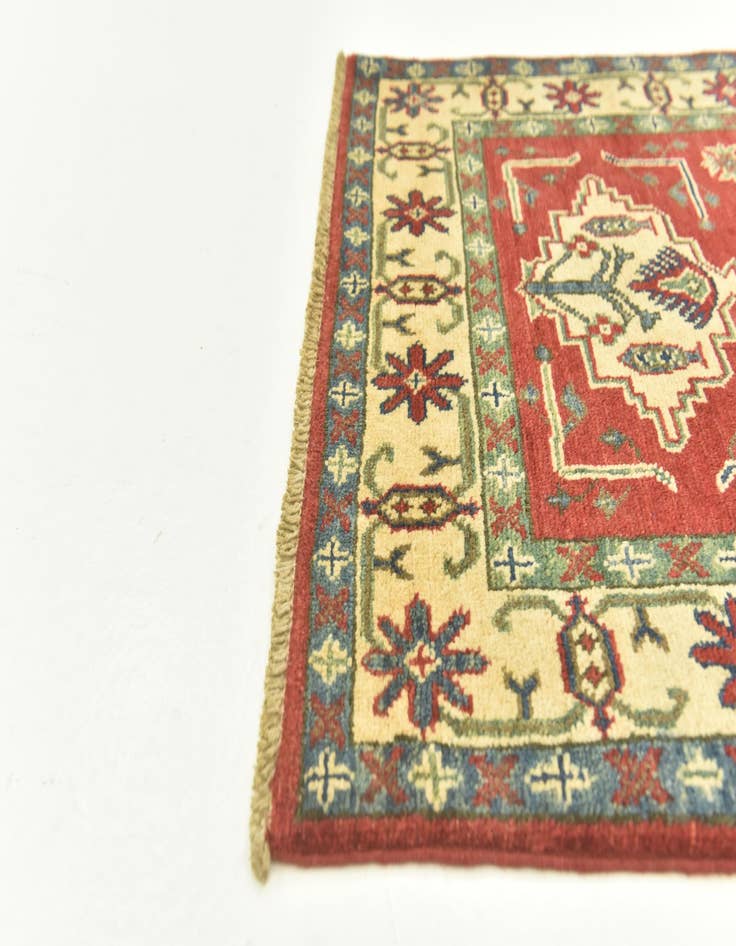 Detail image of  2' 9 x 4' 1  Hand Knotted Kazak Rug