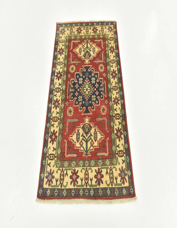 Detail image of  2' 9 x 4' 3  Hand Knotted Kazak Rug