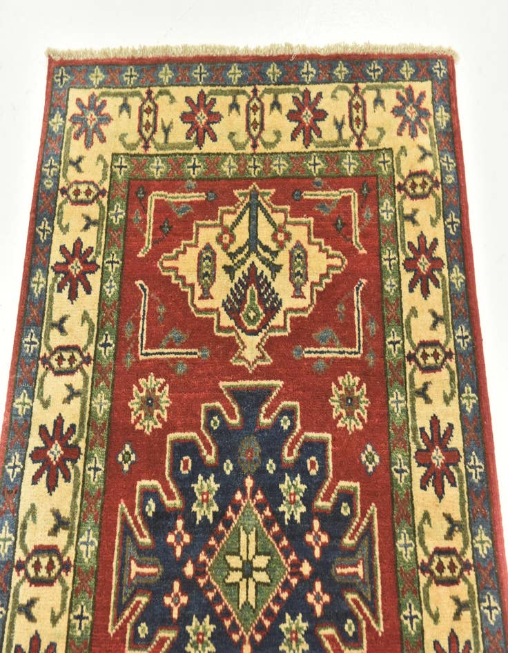 Detail image of  2' 9 x 4' 3  Hand Knotted Kazak Rug