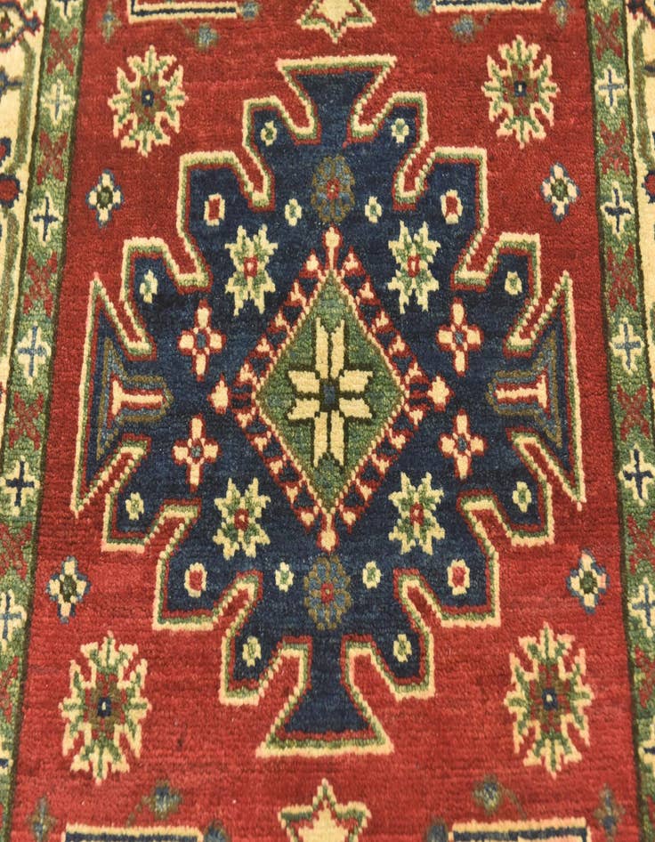 Detail image of  2' 9 x 4' 3  Hand Knotted Kazak Rug