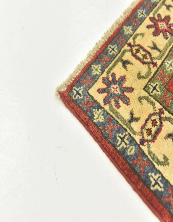 Detail image of  2' 9 x 4' 3  Hand Knotted Kazak Rug