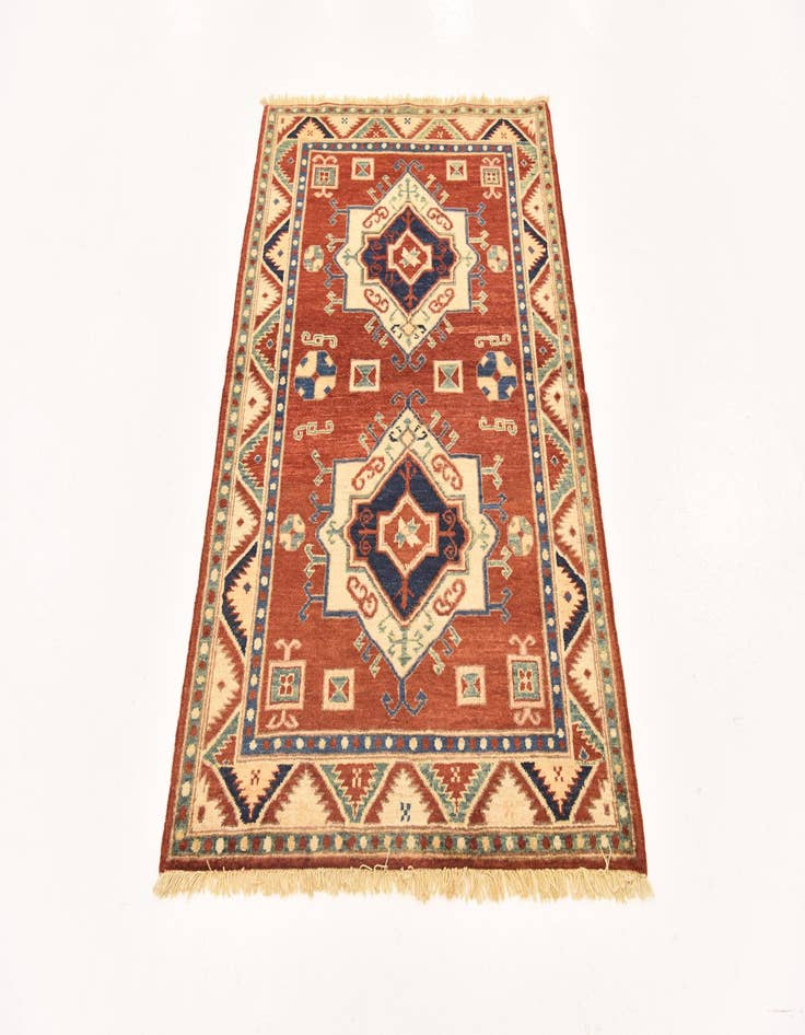 Detail image of  3' 1 x 4' 10  Hand Knotted Kazak Rug