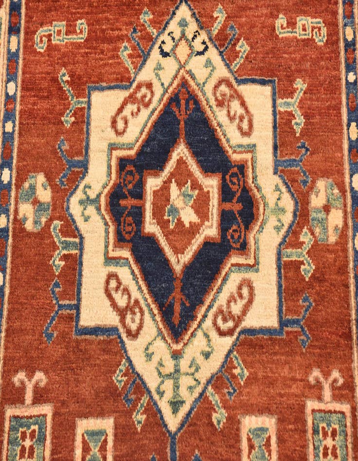 Detail image of  3' 1 x 4' 10  Hand Knotted Kazak Rug