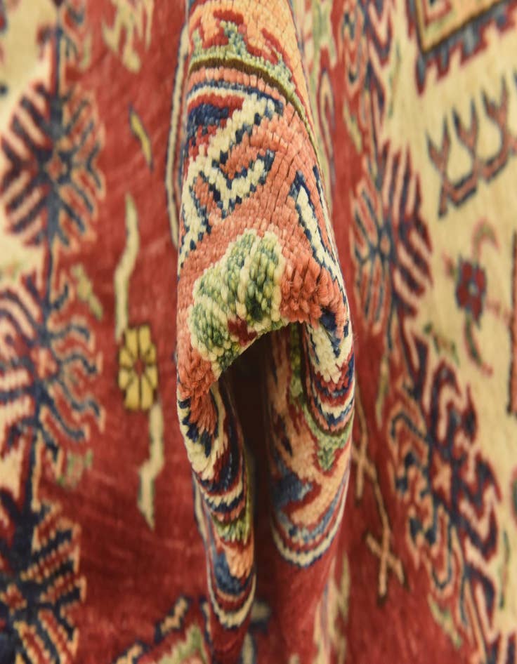 Detail image of  3' 5 x 4' 10  Hand Knotted Kazak Oriental Rug