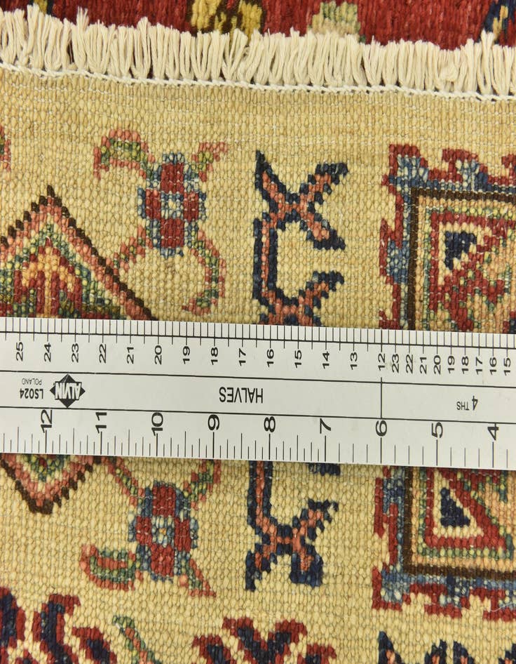 Detail image of  3' 5 x 4' 10  Hand Knotted Kazak Oriental Rug