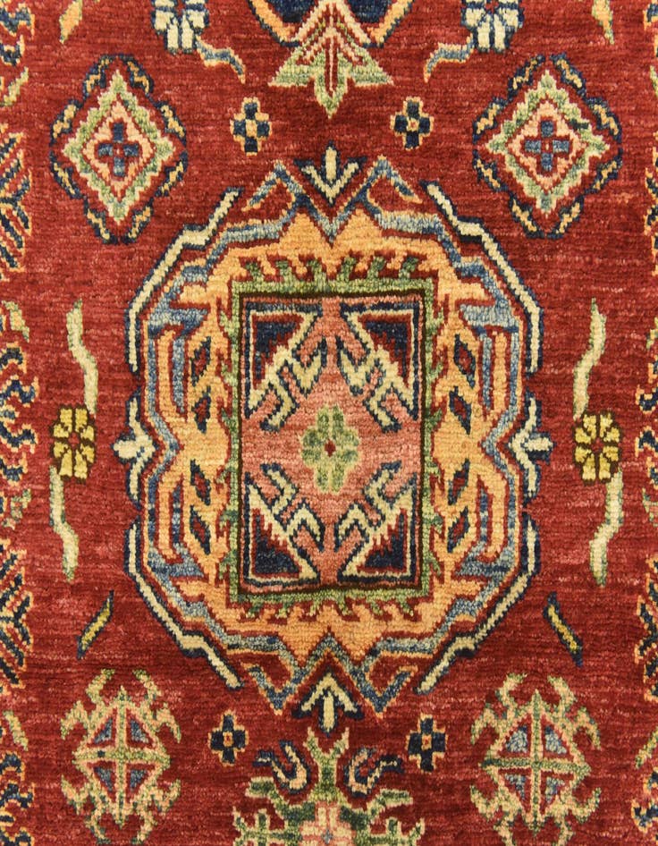Detail image of  3' 5 x 4' 10  Hand Knotted Kazak Oriental Rug