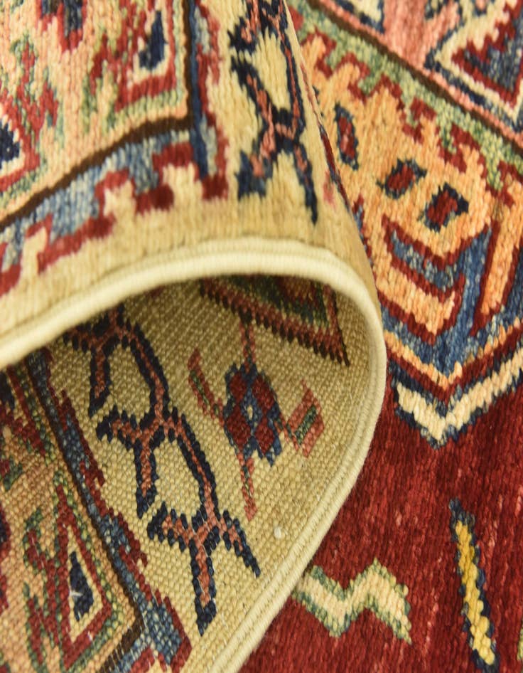 Detail image of  3' 4 x 4' 10  Hand Knotted Kazak Oriental Rug