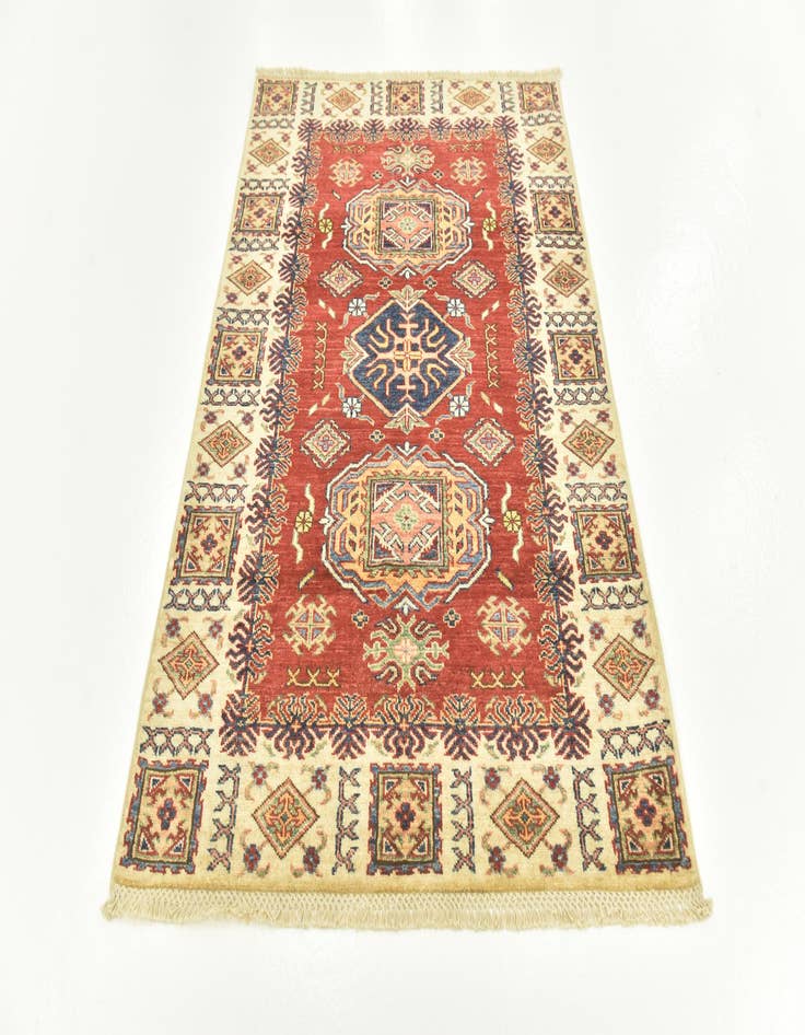 Detail image of  3' 4 x 4' 10  Hand Knotted Kazak Oriental Rug