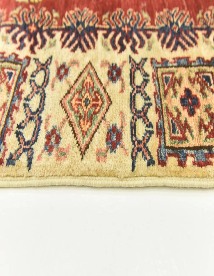 Detail image of  3' 4 x 4' 10  Hand Knotted Kazak Oriental Rug