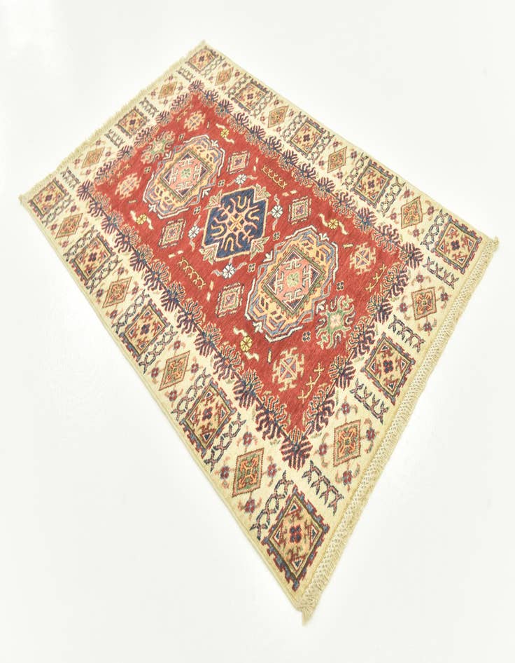 Detail image of  3' 3 x 4' 10  Hand Knotted Kazak Oriental Rug