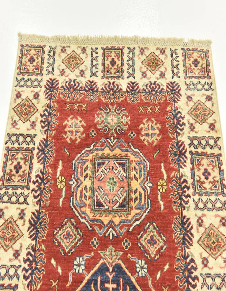 Detail image of  3' 3 x 4' 10  Hand Knotted Kazak Oriental Rug