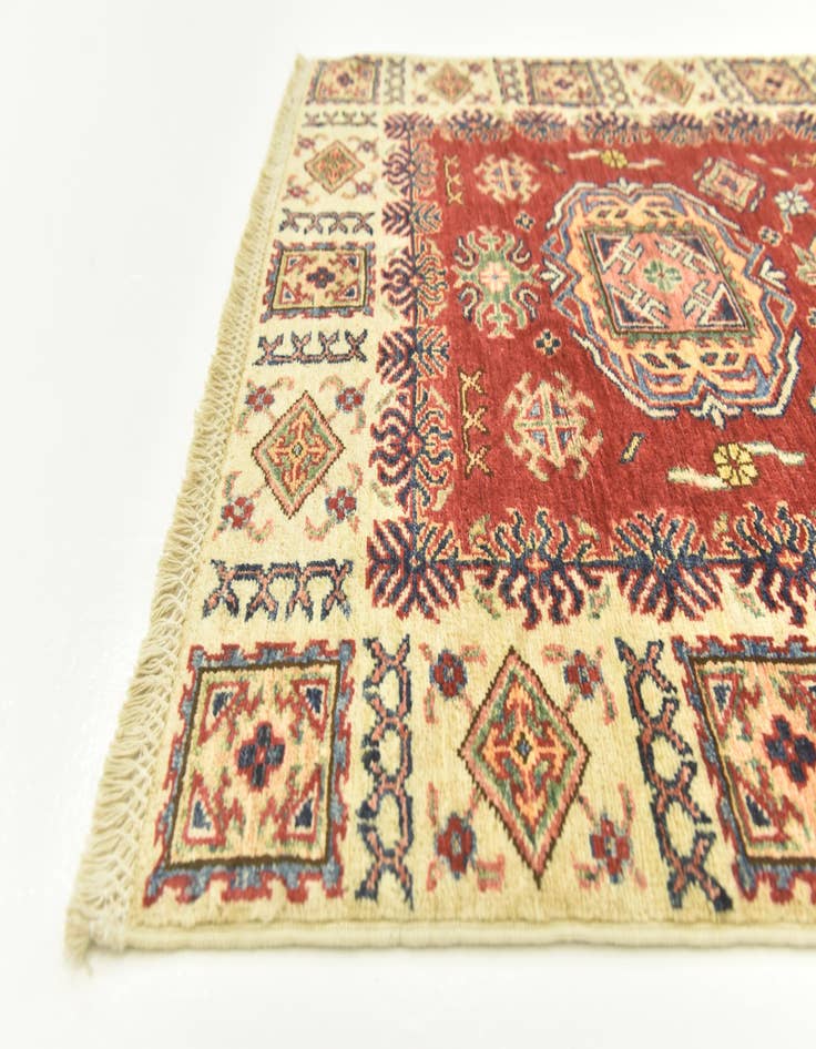 Detail image of  3' 3 x 4' 10  Hand Knotted Kazak Oriental Rug